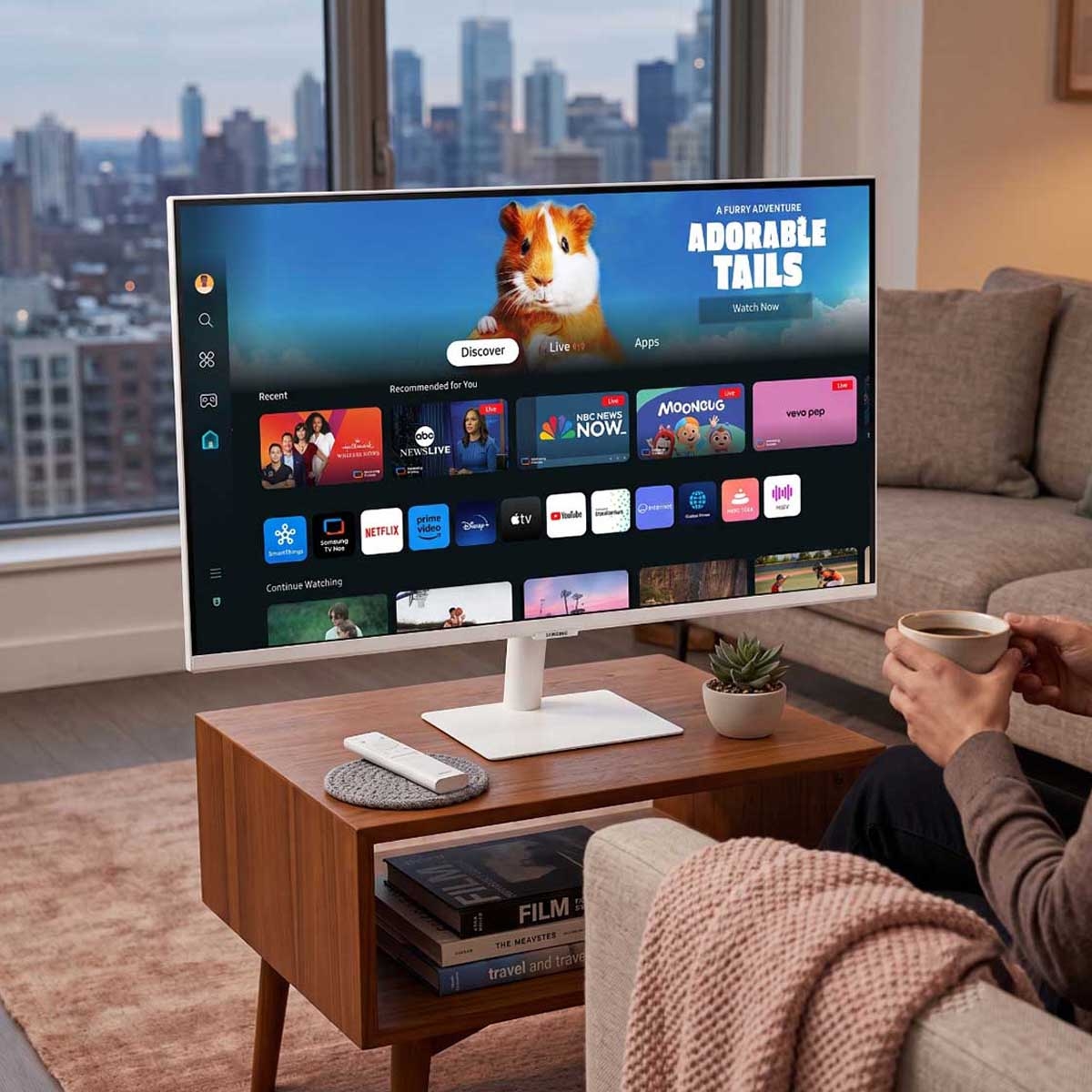 Samsung 27" M5 Smart Flat FHD Monitor
