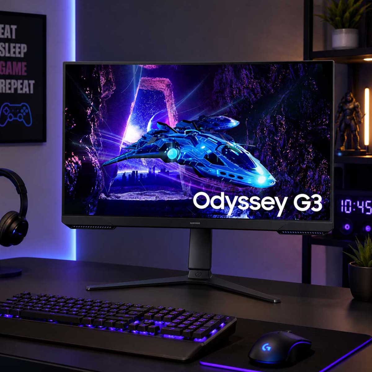 Samsung 27" Odyssey G3 Flat FHD VA 180Hz Gaming Monitor
