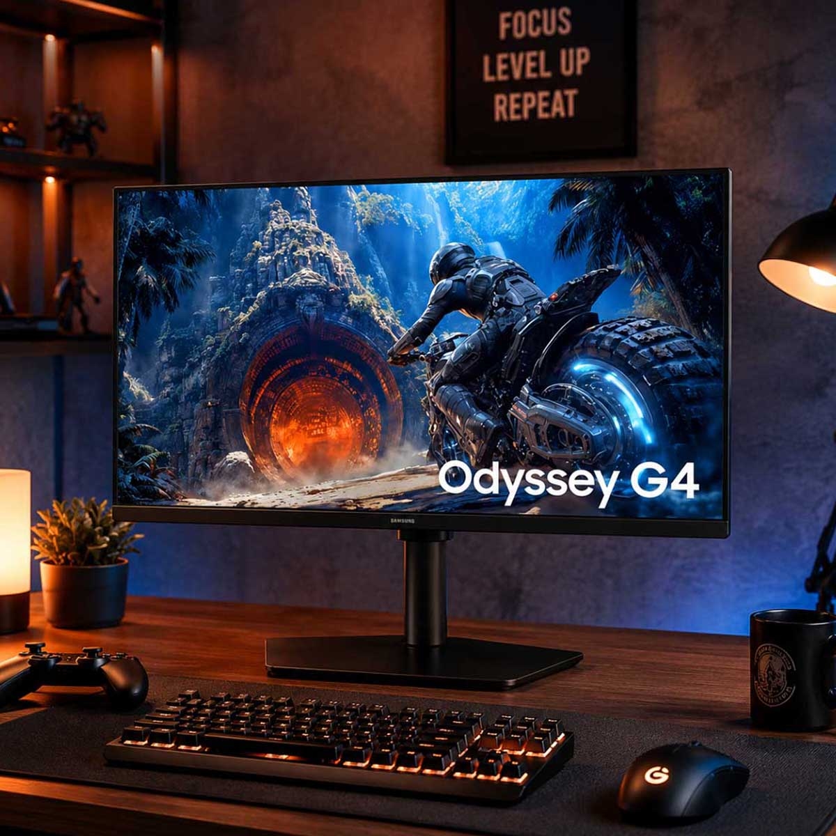 Samsung 27" Odyssey G4 Flat FHD IPS 300Hz Gaming Monitor