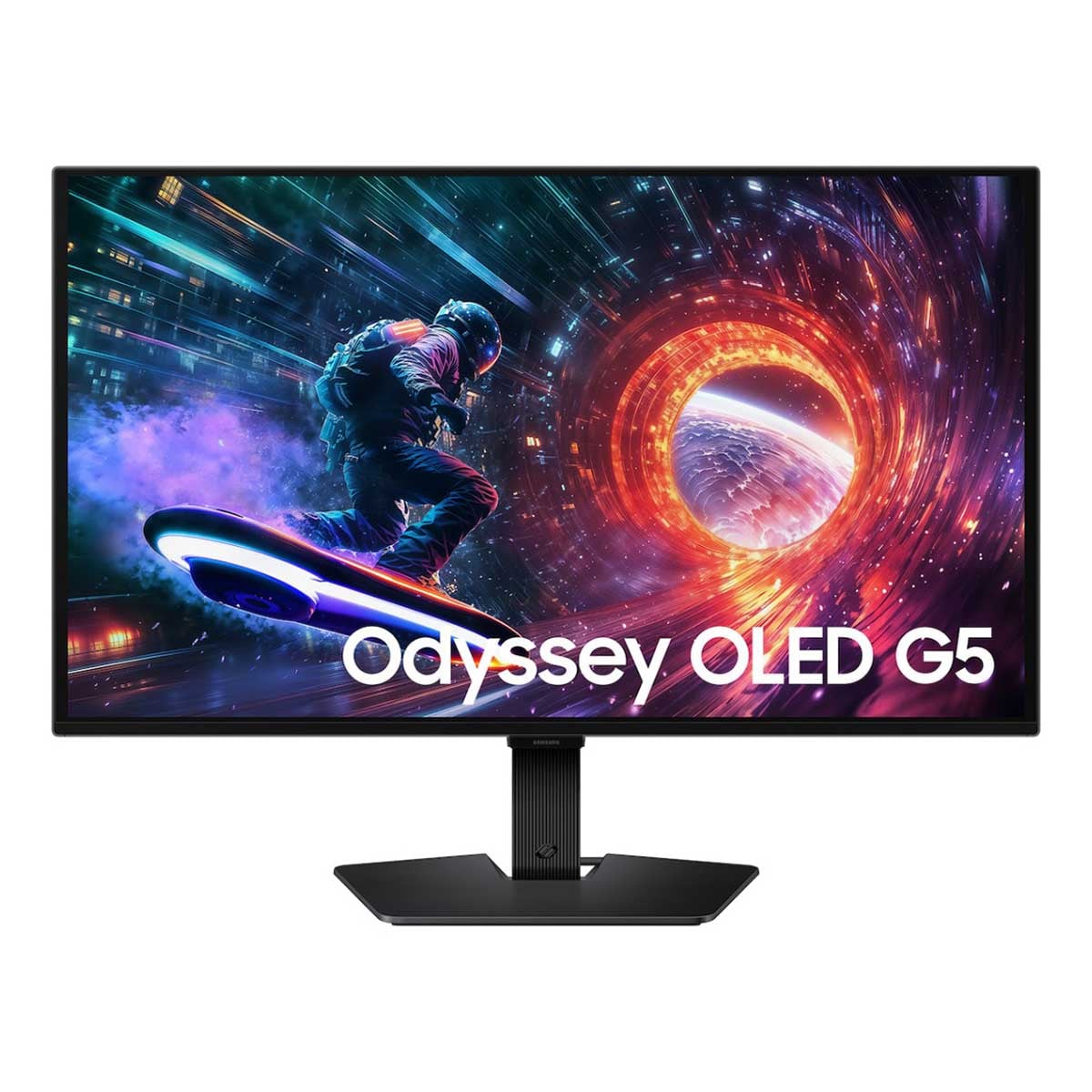 سامسونج شاشة ألعاب Odyssey OLED G5 مسطحة مقاس 27 انش بدقة QHD ومعدل تحديث 180Hz