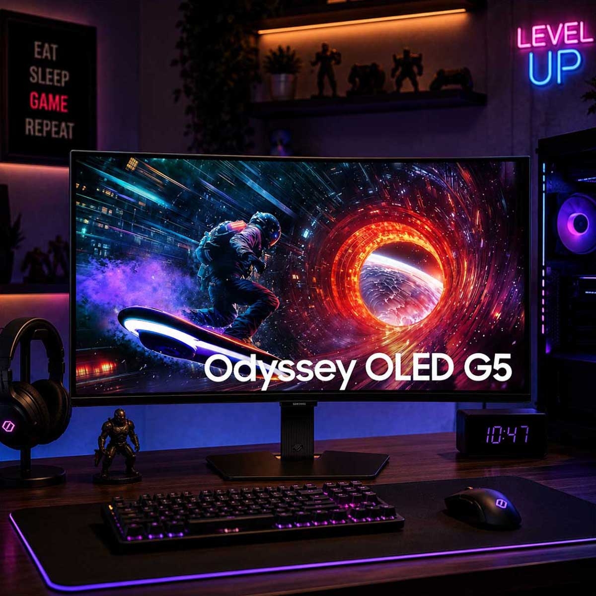 Samsung 27" Odyssey OLED G5 Flat QHD 180Hz Gaming Monitor