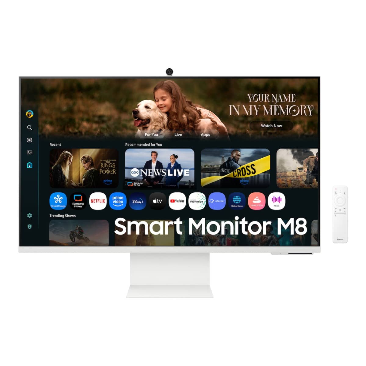سامسونج شاشة M8 الذكية مسطحة مقاس 32 انش بدقة 4K ولوحة VA ومعدل تحديث 60Hz