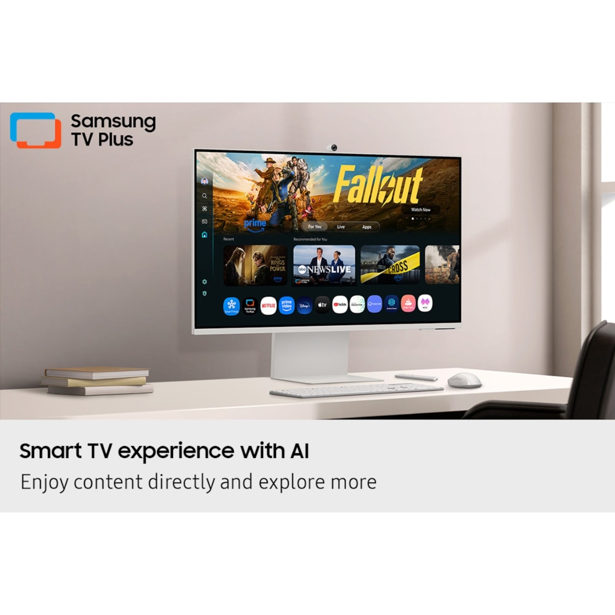Samsung 32" M8 Smart Flat 4K VA 60Hz Monitor