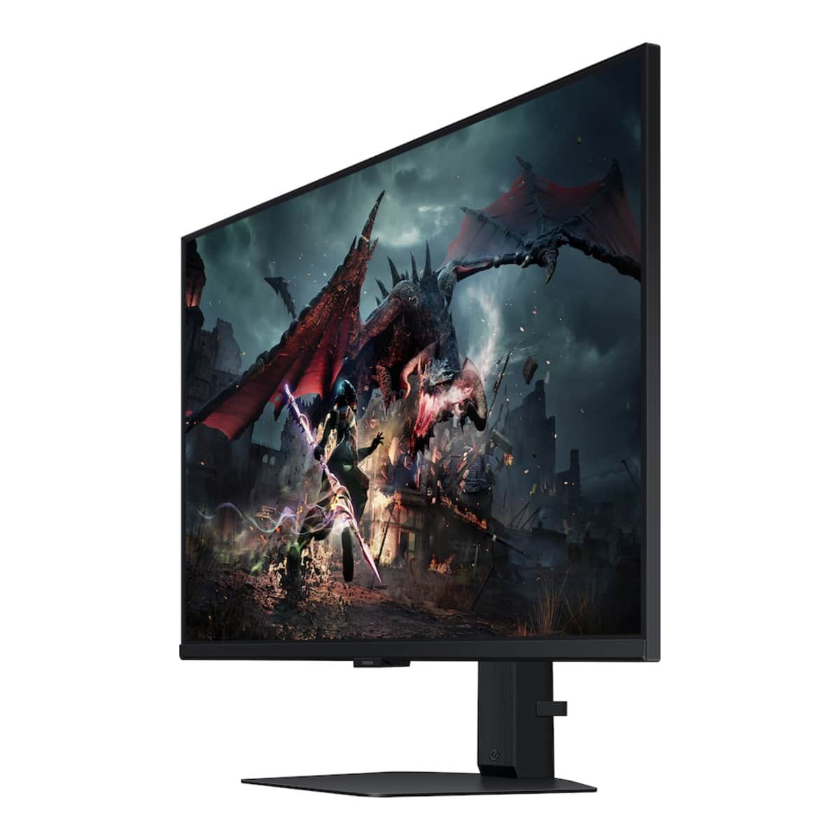 سامسونج شاشة ألعاب Odyssey G5 G50D مسطحة بدقة QHD ولوحة IPS ومعدل تحديث 180Hz