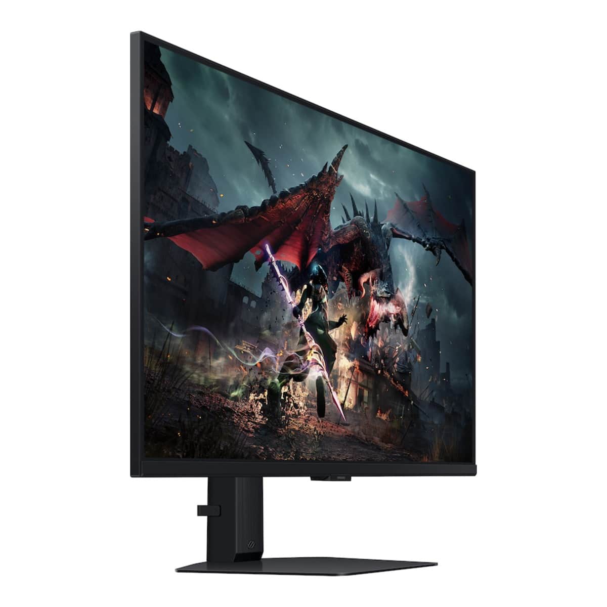 سامسونج شاشة ألعاب Odyssey G5 G50D مسطحة بدقة QHD ولوحة IPS ومعدل تحديث 180Hz