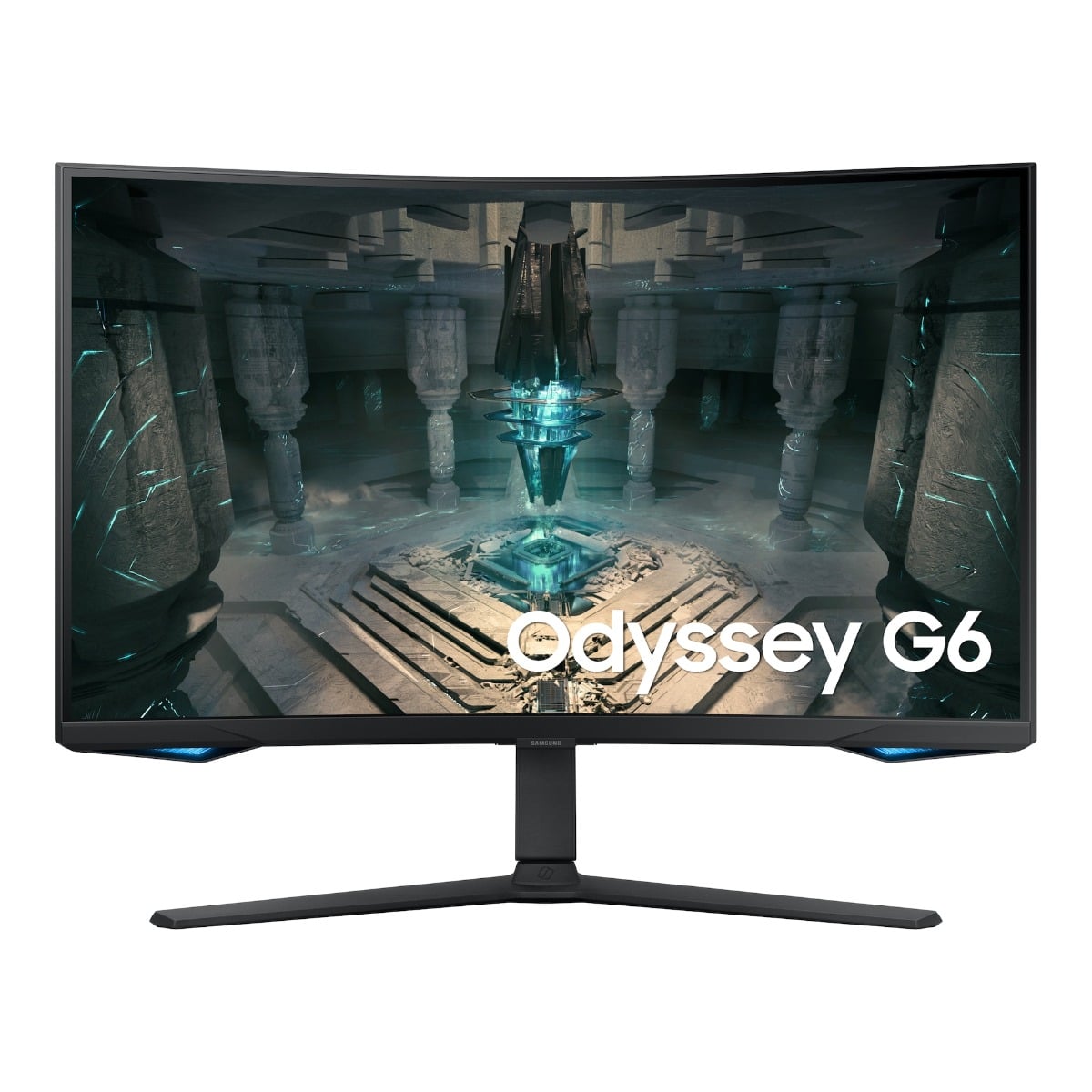 سامسونج شاشة ألعاب Odyssey G6 منحنية مقاس 32 انش بدقة QHD ولوحة VA ومعدل تحديث 240Hz