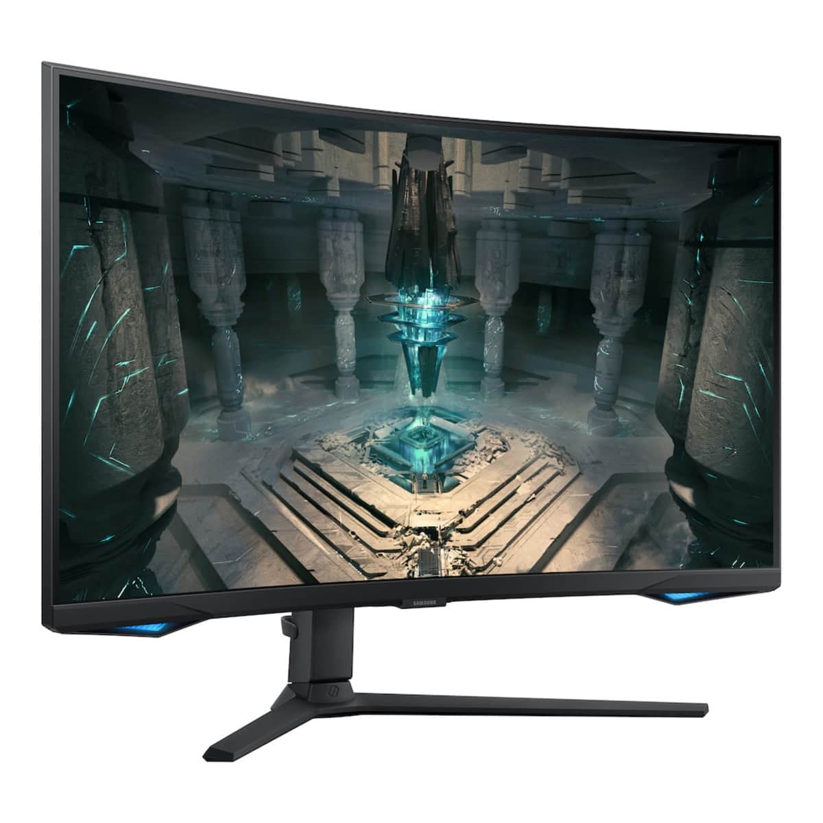 سامسونج شاشة ألعاب Odyssey G6 منحنية مقاس 32 انش بدقة QHD ولوحة VA ومعدل تحديث 240Hz