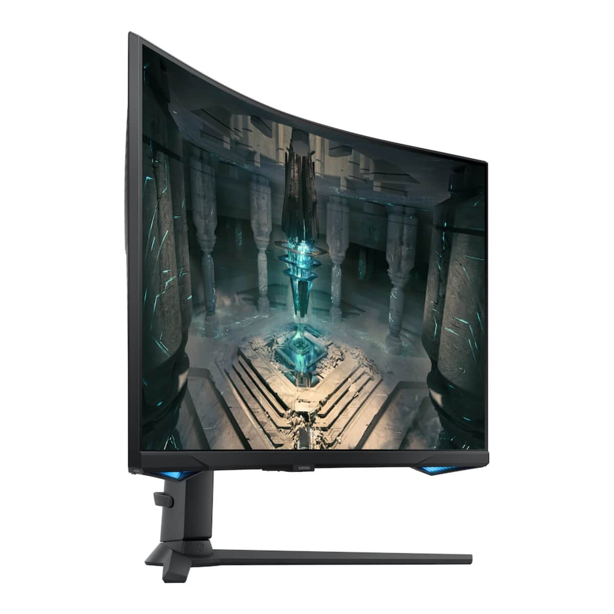 سامسونج شاشة ألعاب Odyssey G6 منحنية مقاس 32 انش بدقة QHD ولوحة VA ومعدل تحديث 240Hz