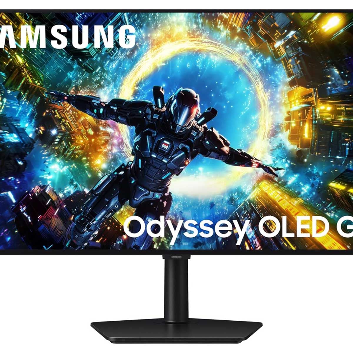 سامسونج شاشة ألعاب Odyssey OLED G7 مسطحة مقاس 32 انش بدقة 4K ولوحة IPS ومعدل تحديث 165Hz/330Hz