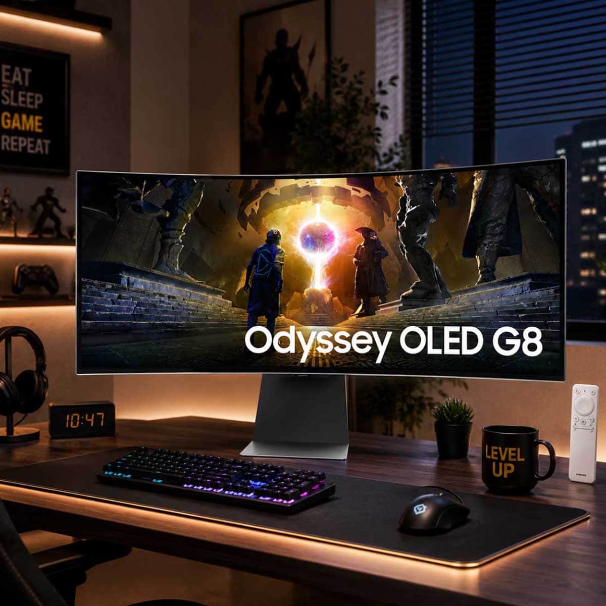 Samsung 34" Odyssey OLED G8 Curved UWQHD 175Hz Gaming Monitor
