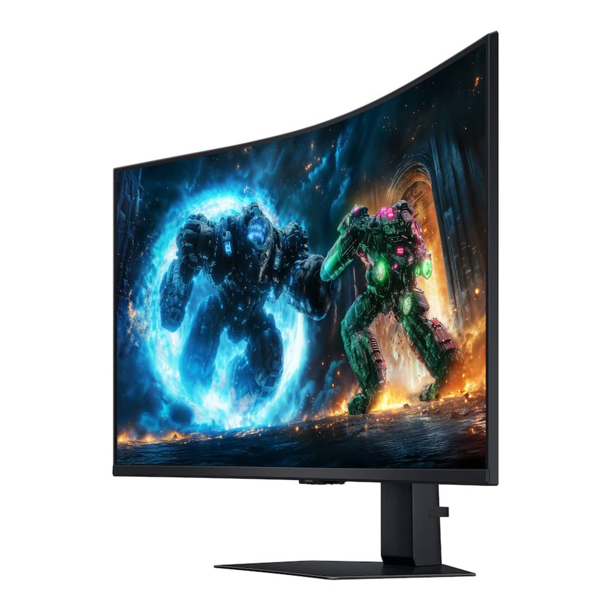 سامسونج شاشة ألعاب Odyssey G7 منحنية مقاس 37 انش بلوحة VA ومعدل تحديث 165Hz