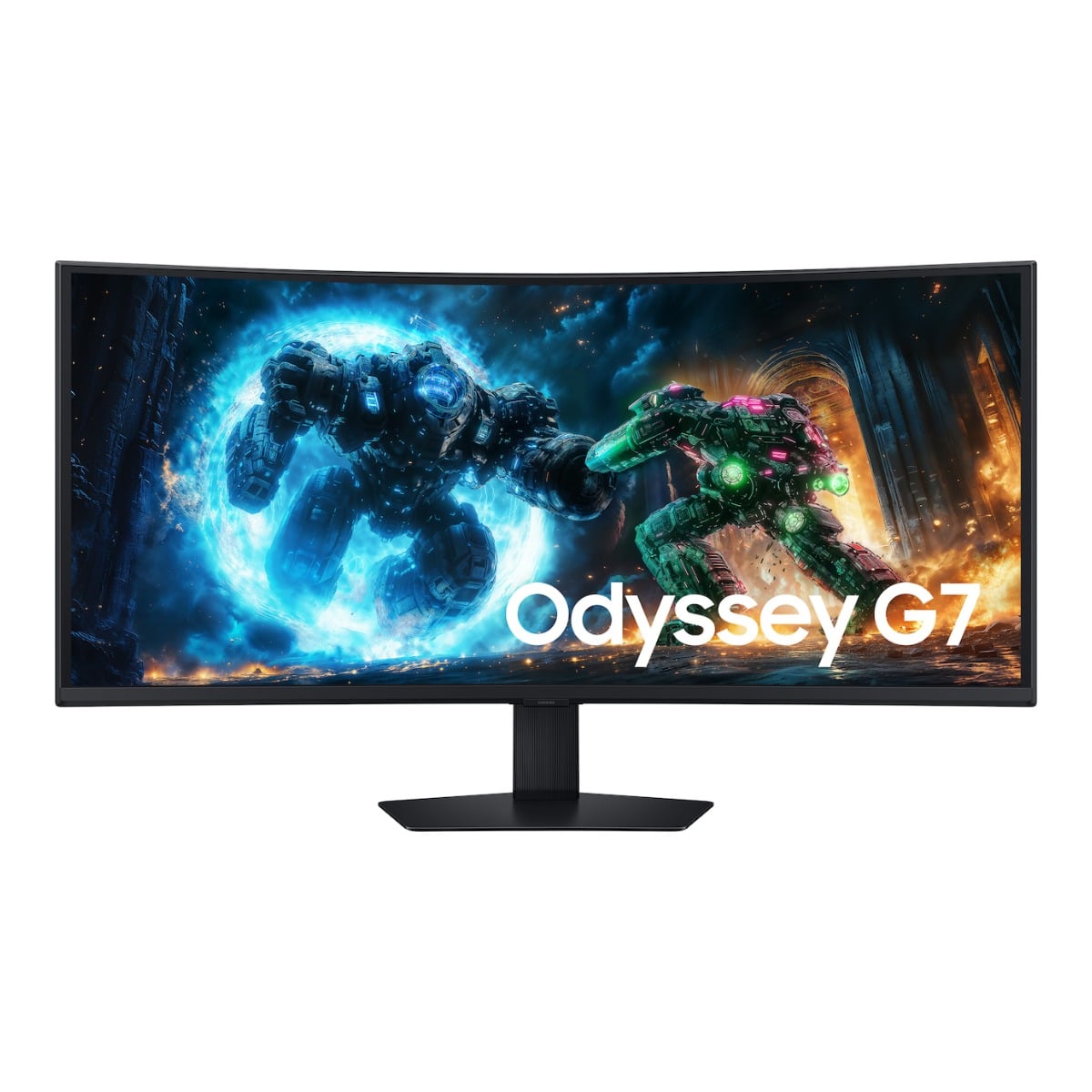 سامسونج شاشة ألعاب Odyssey G7 منحنية مقاس 40 انش بلوحة VA ومعدل تحديث 180Hz
