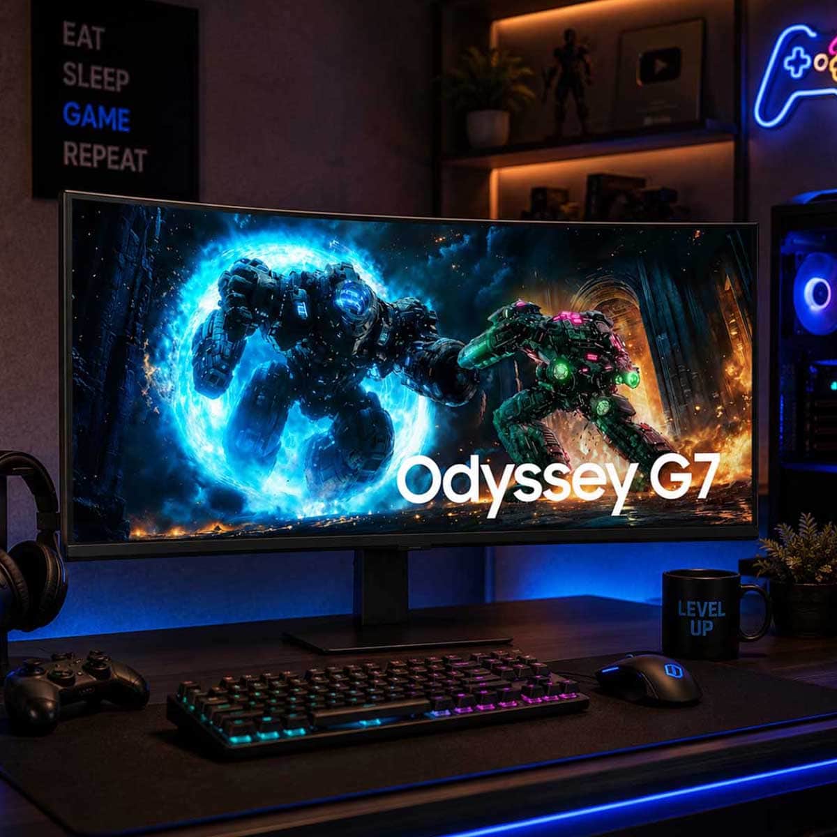 Samsung 40" Odyssey G7 Curved VA 180Hz Gaming Monitor