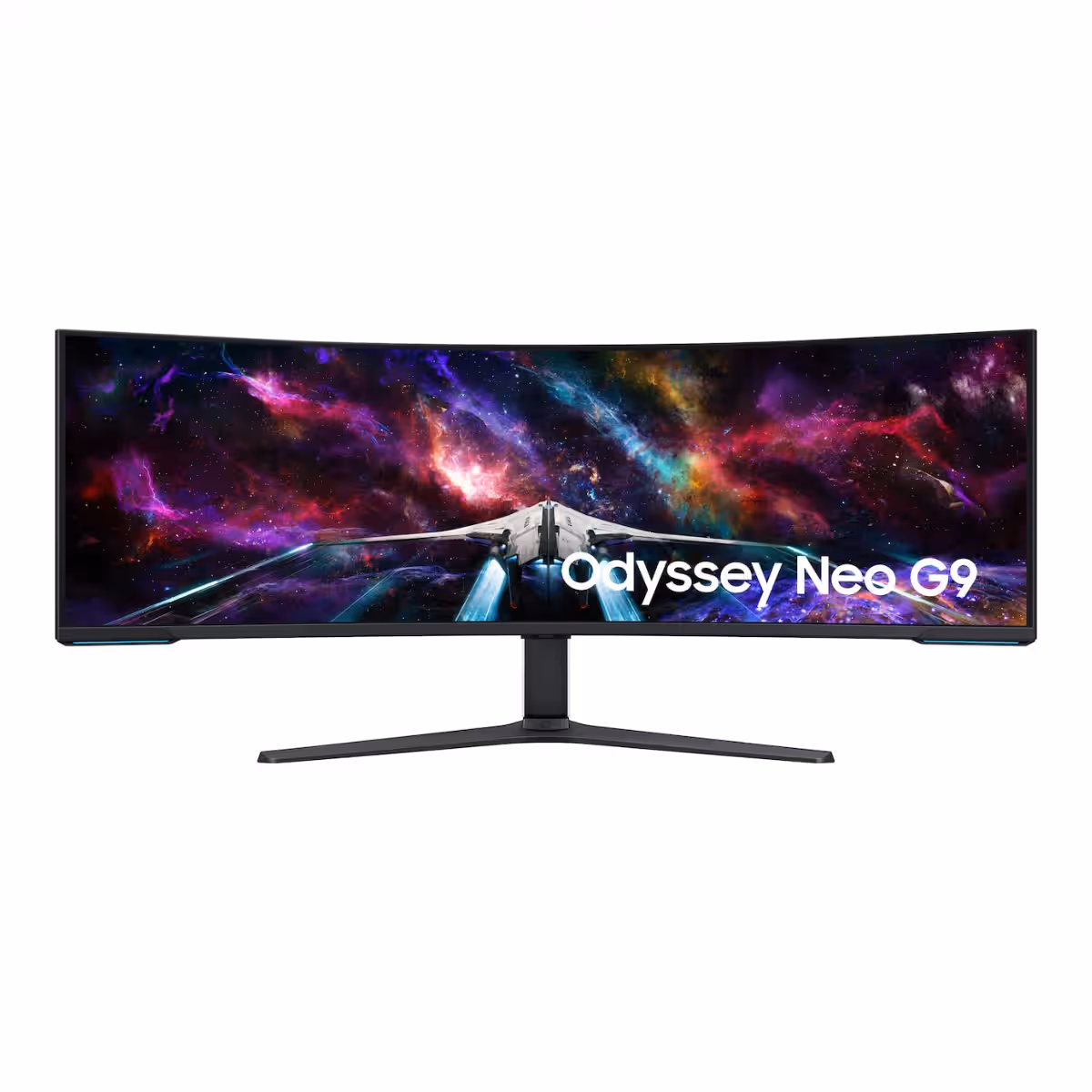 سامسونج شاشة ألعاب Odyssey Neo G9 منحنية مقاس 57 انش بدقة DUHD ولوحة VA ومعدل تحديث 240Hz