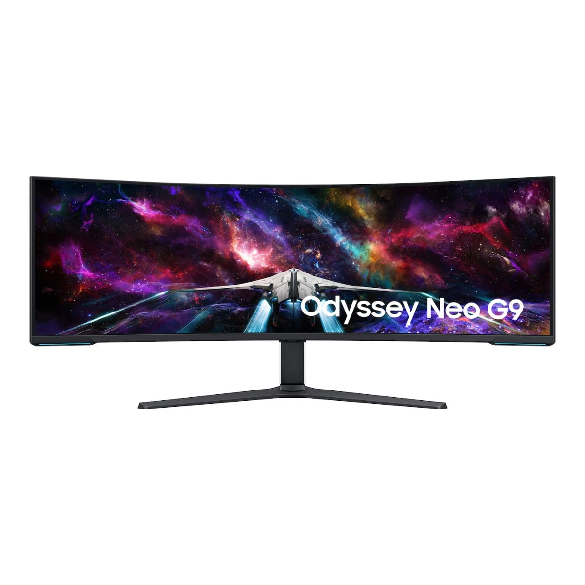 سامسونج شاشة ألعاب Odyssey Neo G9 منحنية مقاس 57 انش بدقة DUHD ولوحة VA ومعدل تحديث 240Hz