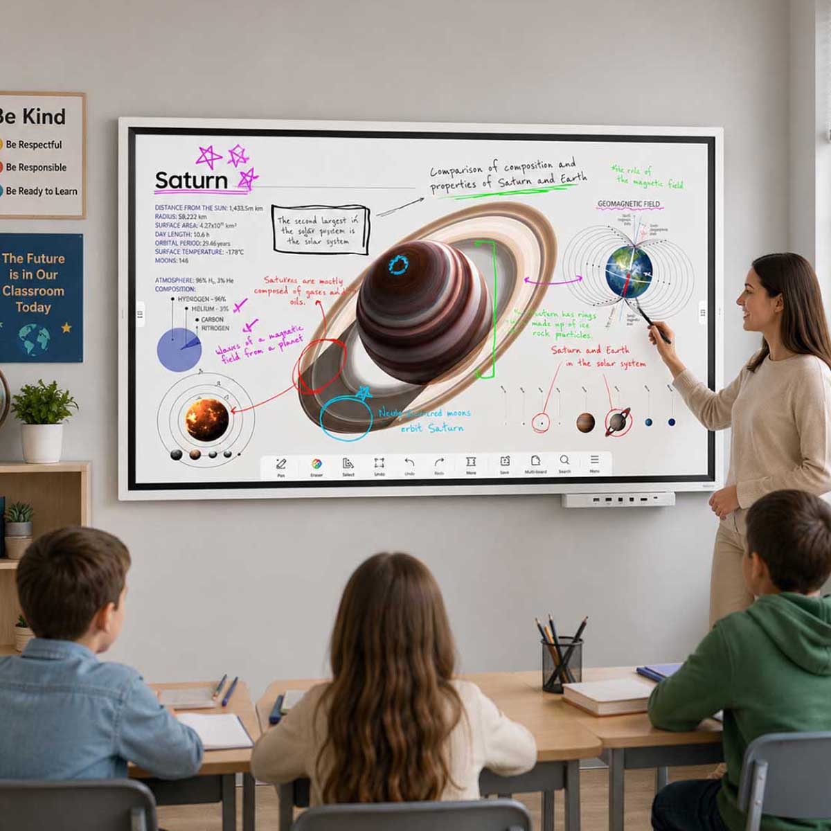 Samsung 65" WM65B Flip Pro Interactive Display