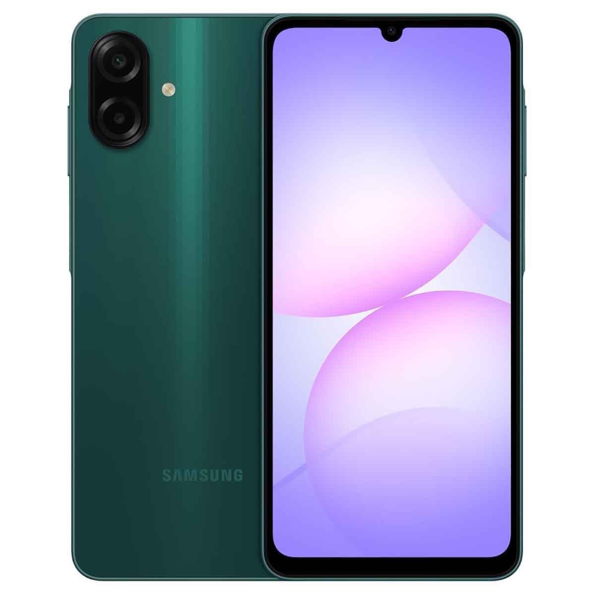 Samsung Galaxy A07 4G Android Smartphone (4GB RAM, 128GB Storage) - Green, KSA Version