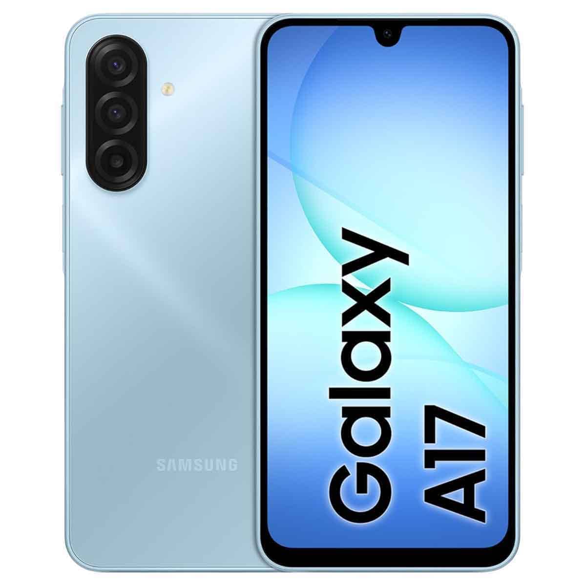 Samsung Galaxy A17 4G Android Smartphone (4GB RAM, 128GB Storage) - Light Blue, KSA Version