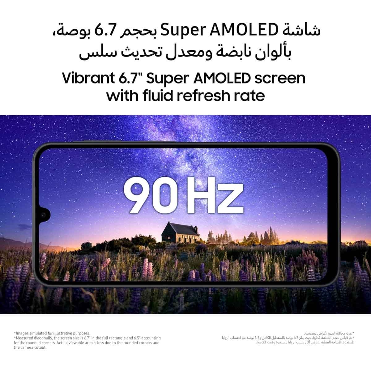 سامسونج جالاكسي A17 4G جوال أندرويد 4 جيجابايت رام 128 جيجابايت