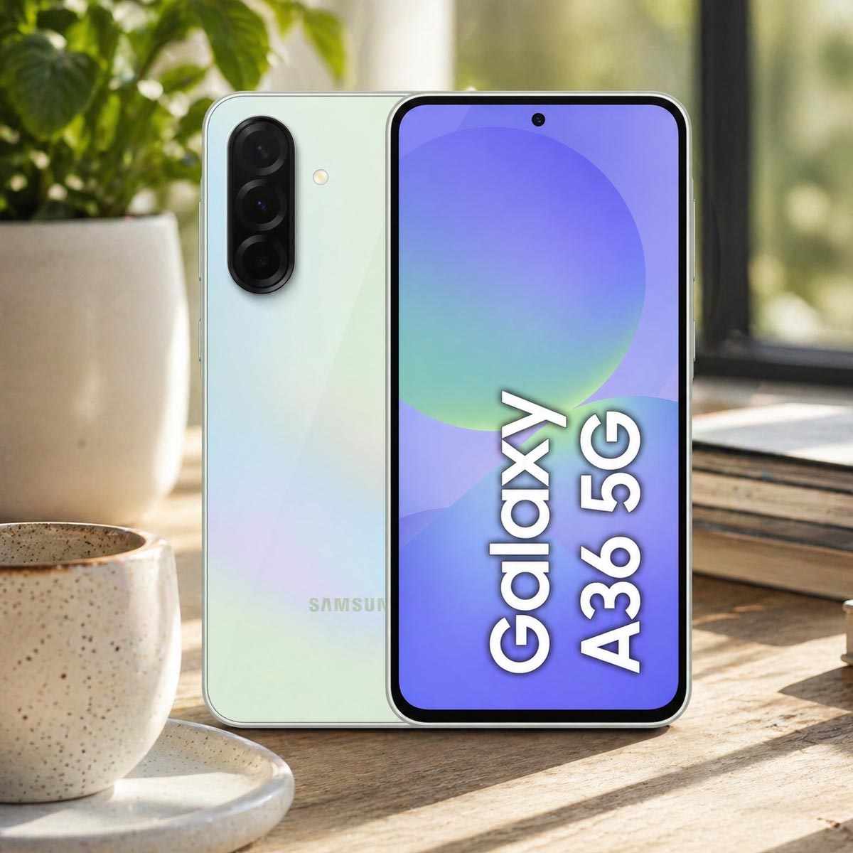 Samsung Galaxy A36 5G Android Smartphone (8GB RAM, 128GB Storage) - Awesome Lime, KSA Version