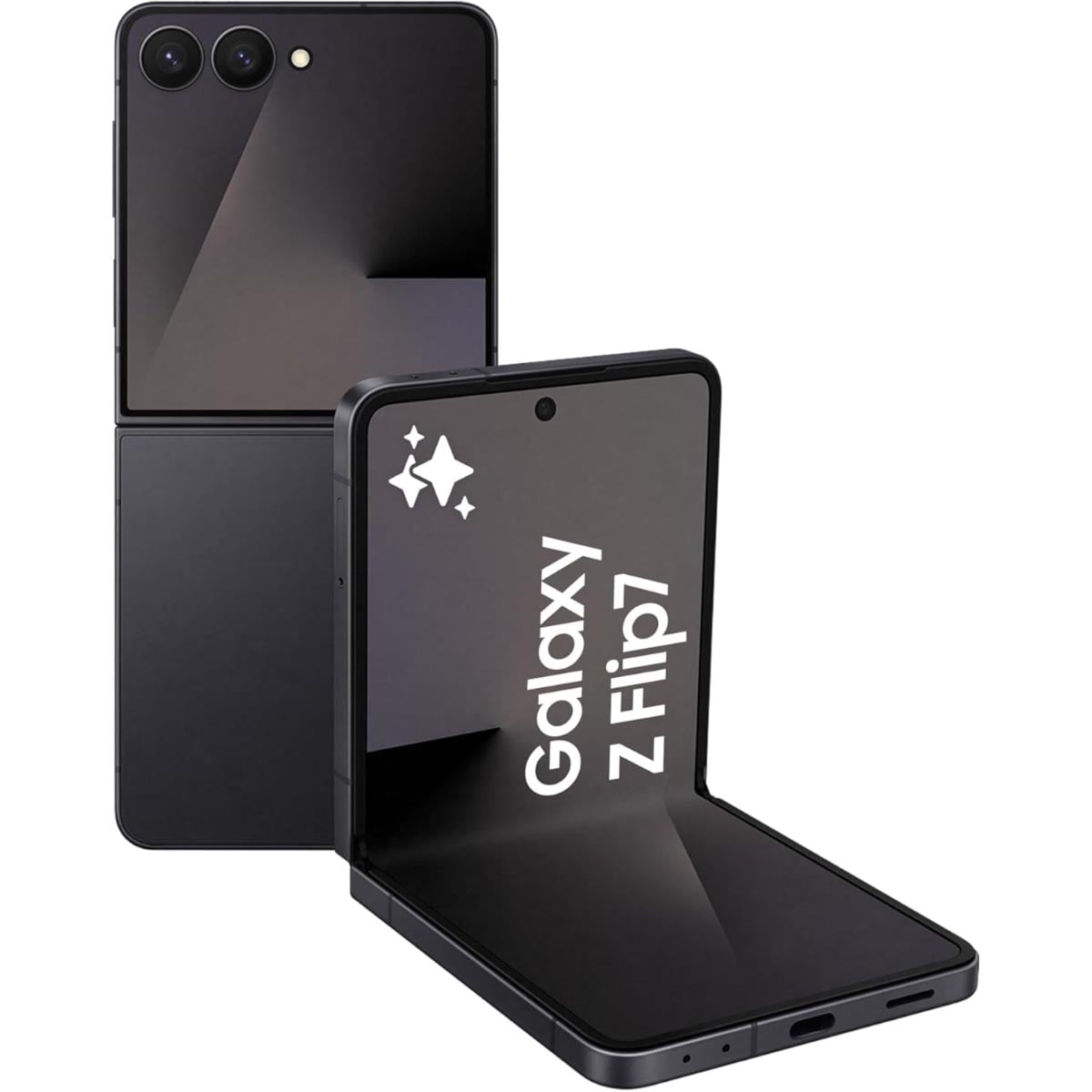 Samsung Galaxy Z Flip7 Android Smartphone (12GB + 256GB), KSA Version - Jet Black