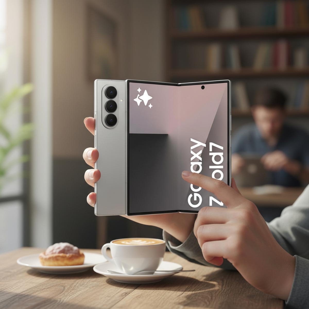 Samsung Galaxy Z Fold7 Android Smartphone (12GB + 256GB), KSA Version - Silver Shadow