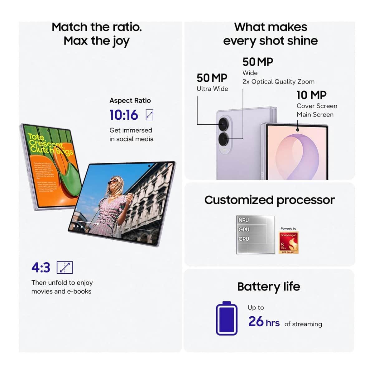 Samsung Galaxy Z Fold8 Android Smartphone