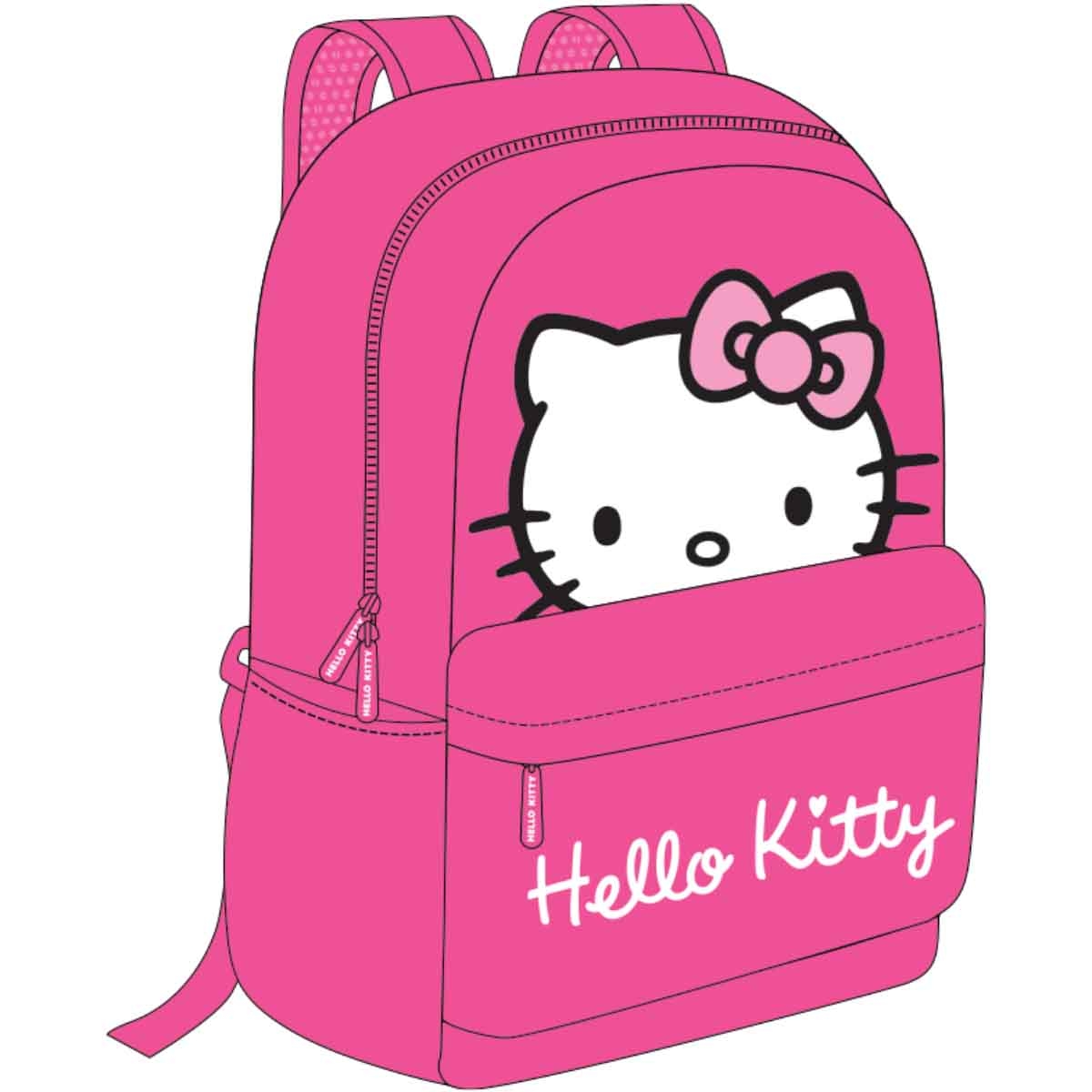 هيلو كيتي مجموعة حقيبة ظهر 4 في 1 مع حقيبة غداء ومقلمة وزجاجة