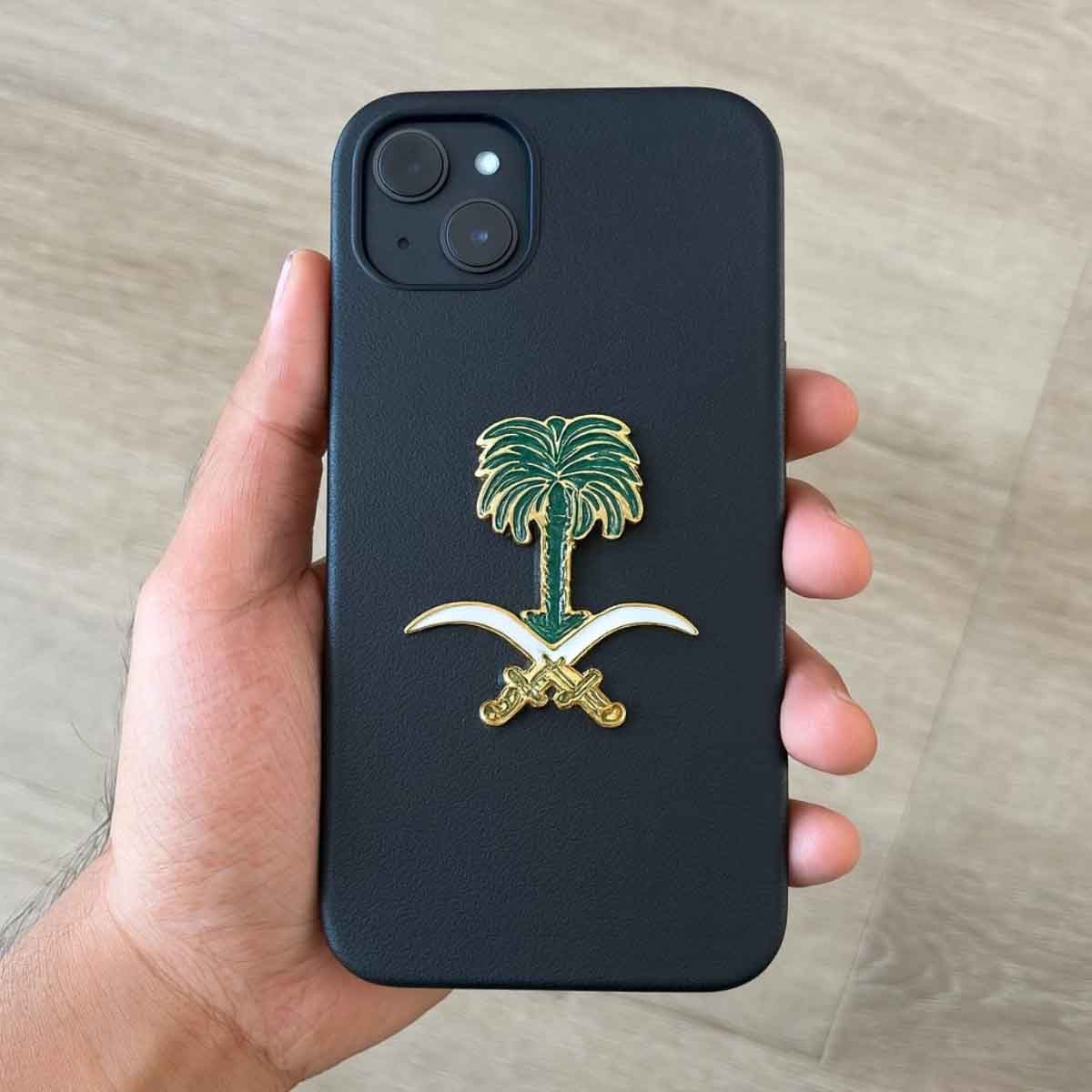 ملصق معدني تقليدي للجوال لليوم الوطني السعودي 95