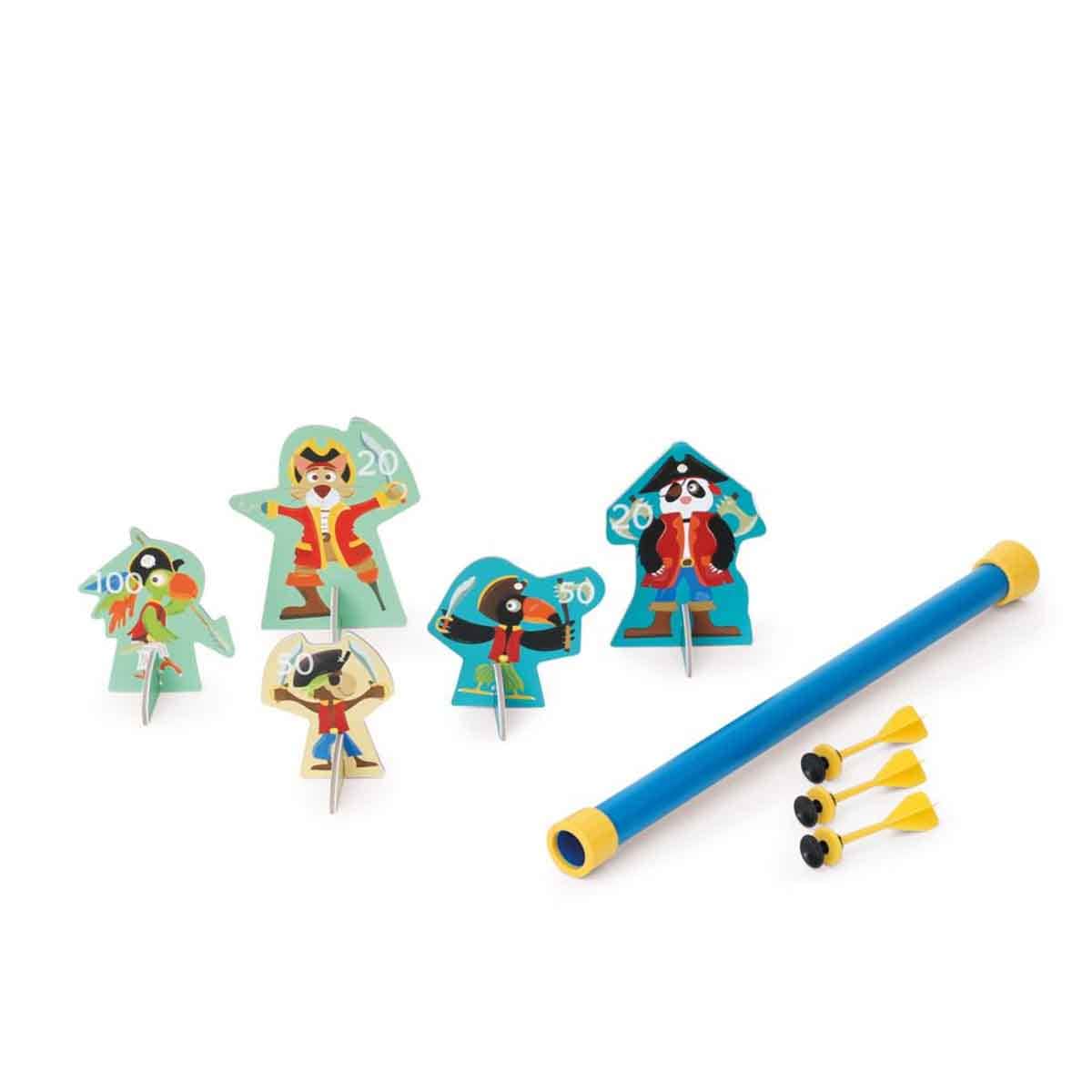 Scratch Europe 5-Pirates Magnetic Blow Dart Unisex, 5-7 Years