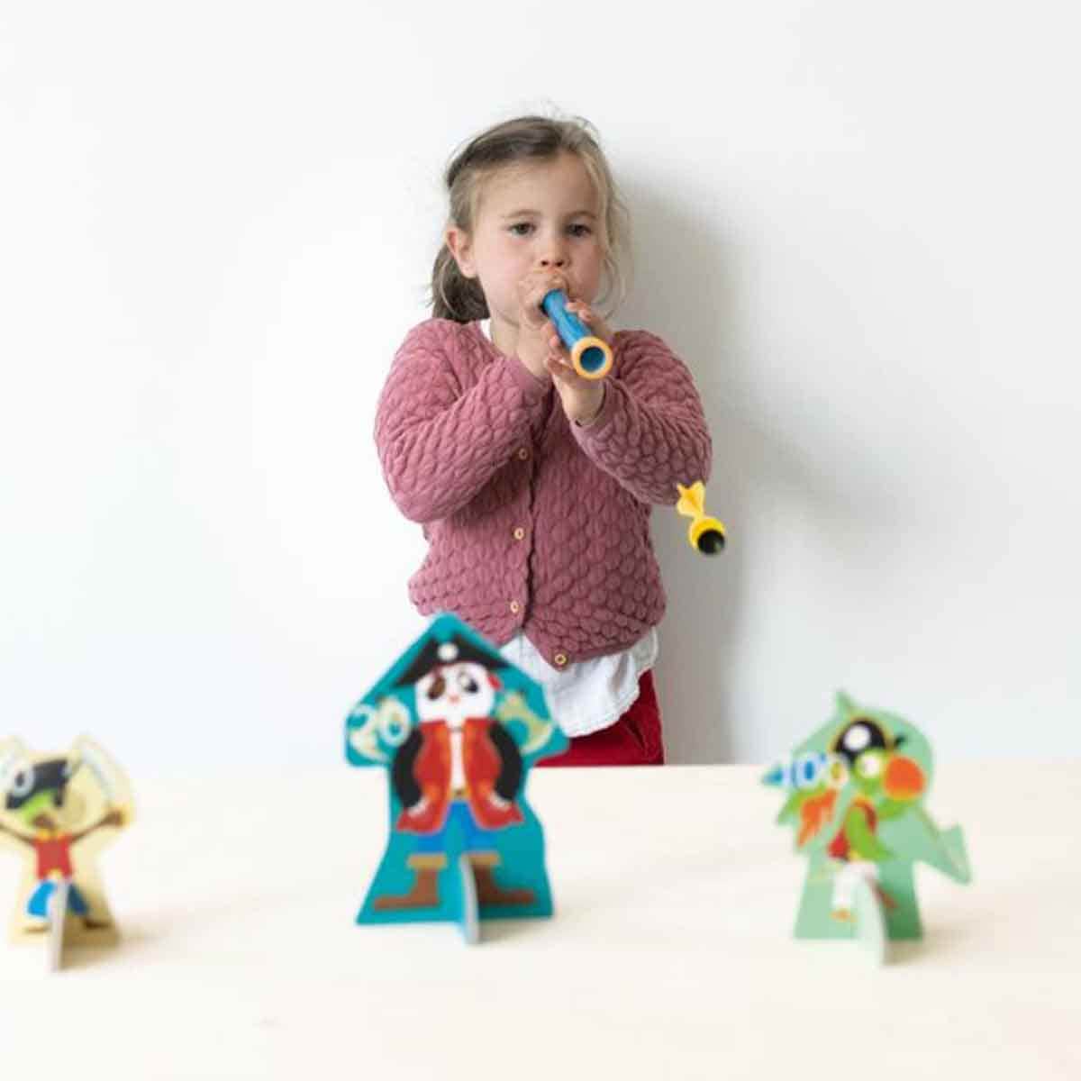 Scratch Europe 5-Pirates Magnetic Blow Dart Unisex, 5-7 Years