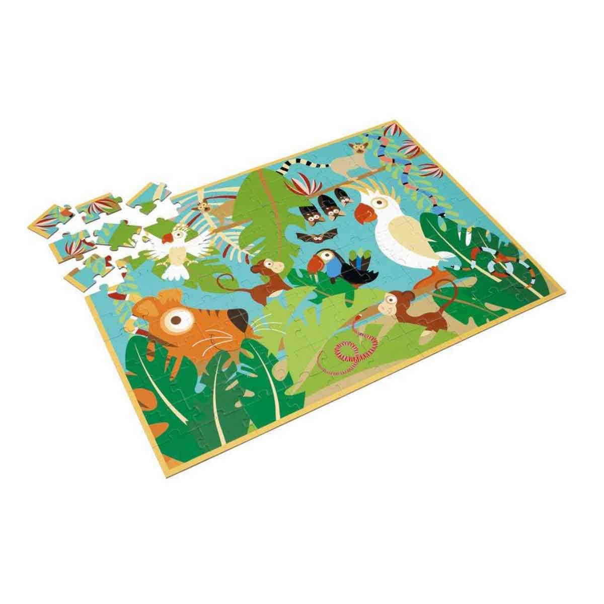 Scratch Europe 100-Pieces Jungle Puzzle Unisex, 5-7 Years