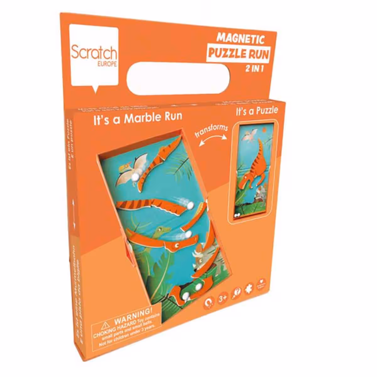 Scratch Europe 11-Pieces Dino Magnetic Puzzle Unisex, 3-4 Years
