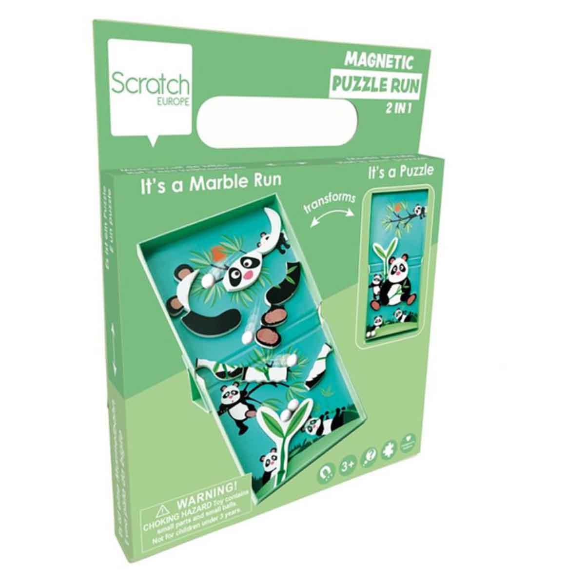 Scratch Europe 11-Pieces Panda Magnetic Puzzle Unisex, 3-4 Years