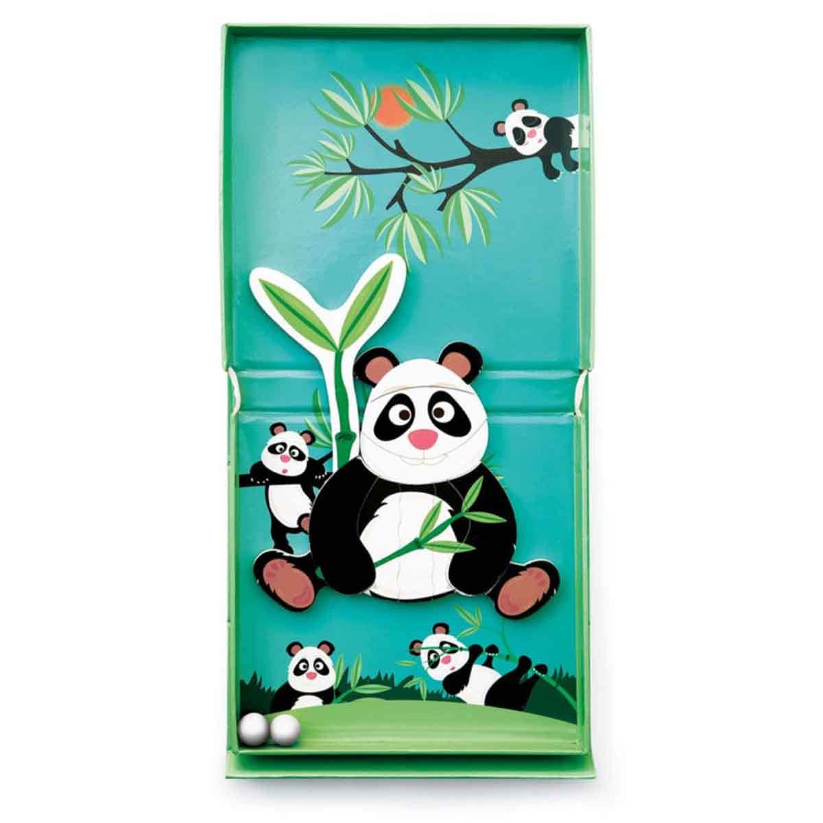 Scratch Europe 11-Pieces Panda Magnetic Puzzle Unisex, 3-4 Years