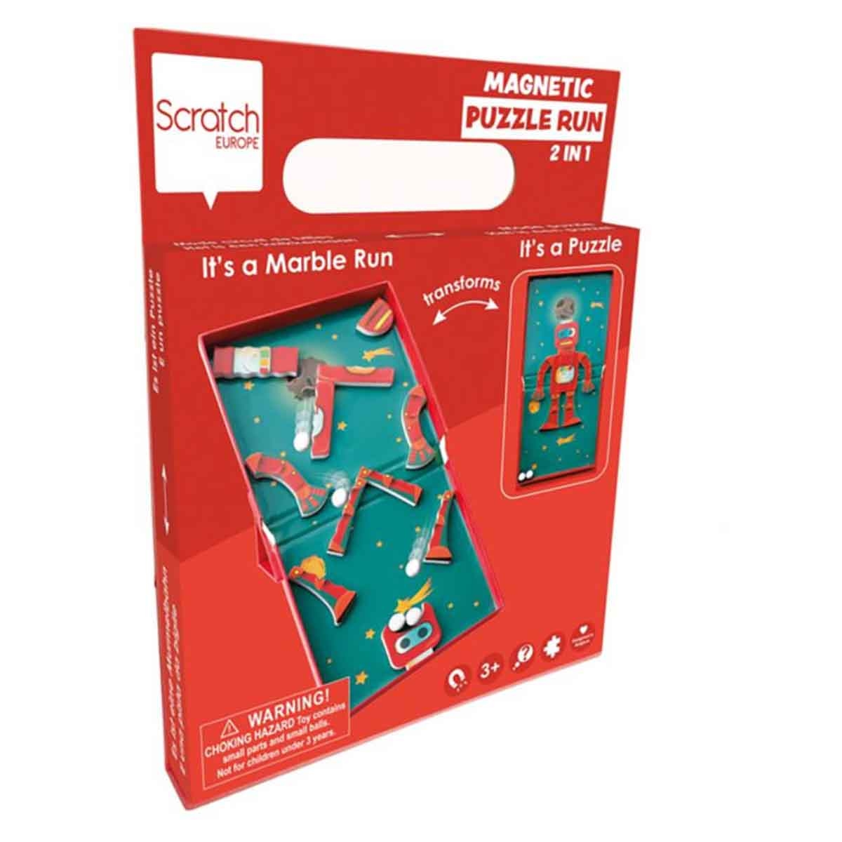Scratch Europe 11-Pieces Robot Magnetic Puzzle Unisex, 3-4 Years