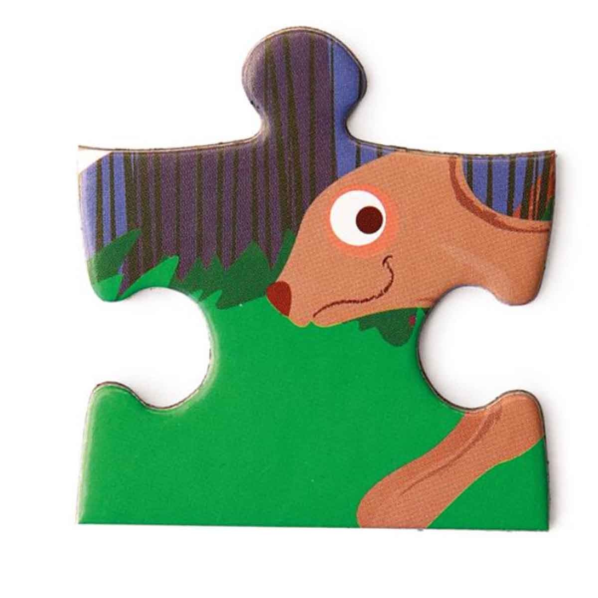 Scratch Europe 20-Pieces Forest Life Magnetic Book Puzzle Unisex, 3-4 Years