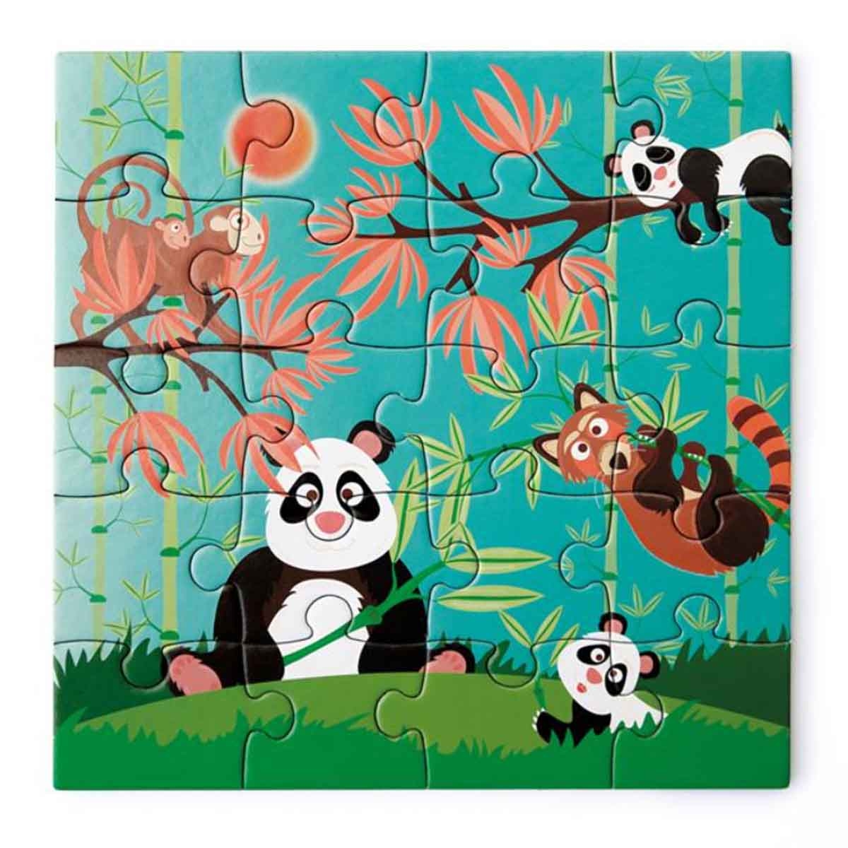 Scratch Europe 20-Pieces Panda Magnetic Book Puzzle Unisex, 3-4 Years