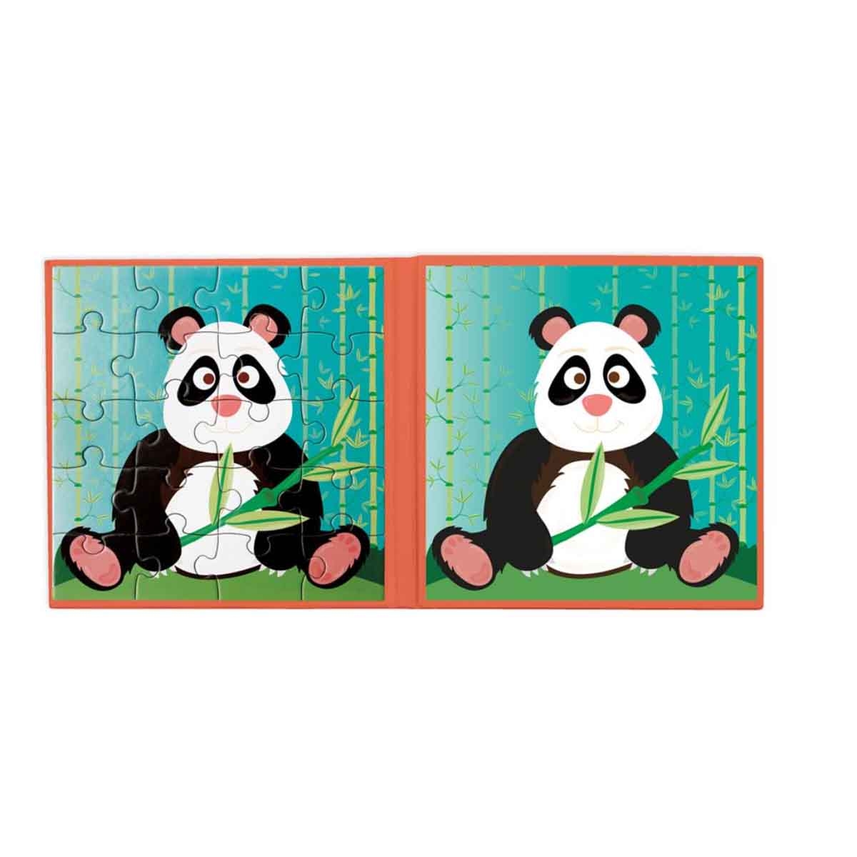 Scratch Europe 20-Pieces Panda Magnetic Book Puzzle Unisex, 3-4 Years
