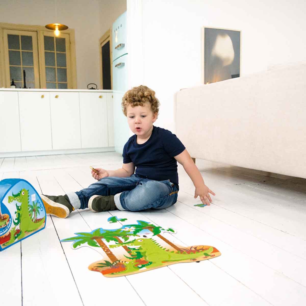 Scratch Europe 36-Pieces Crocodile Contour Puzzle Unisex, 3-4 Years