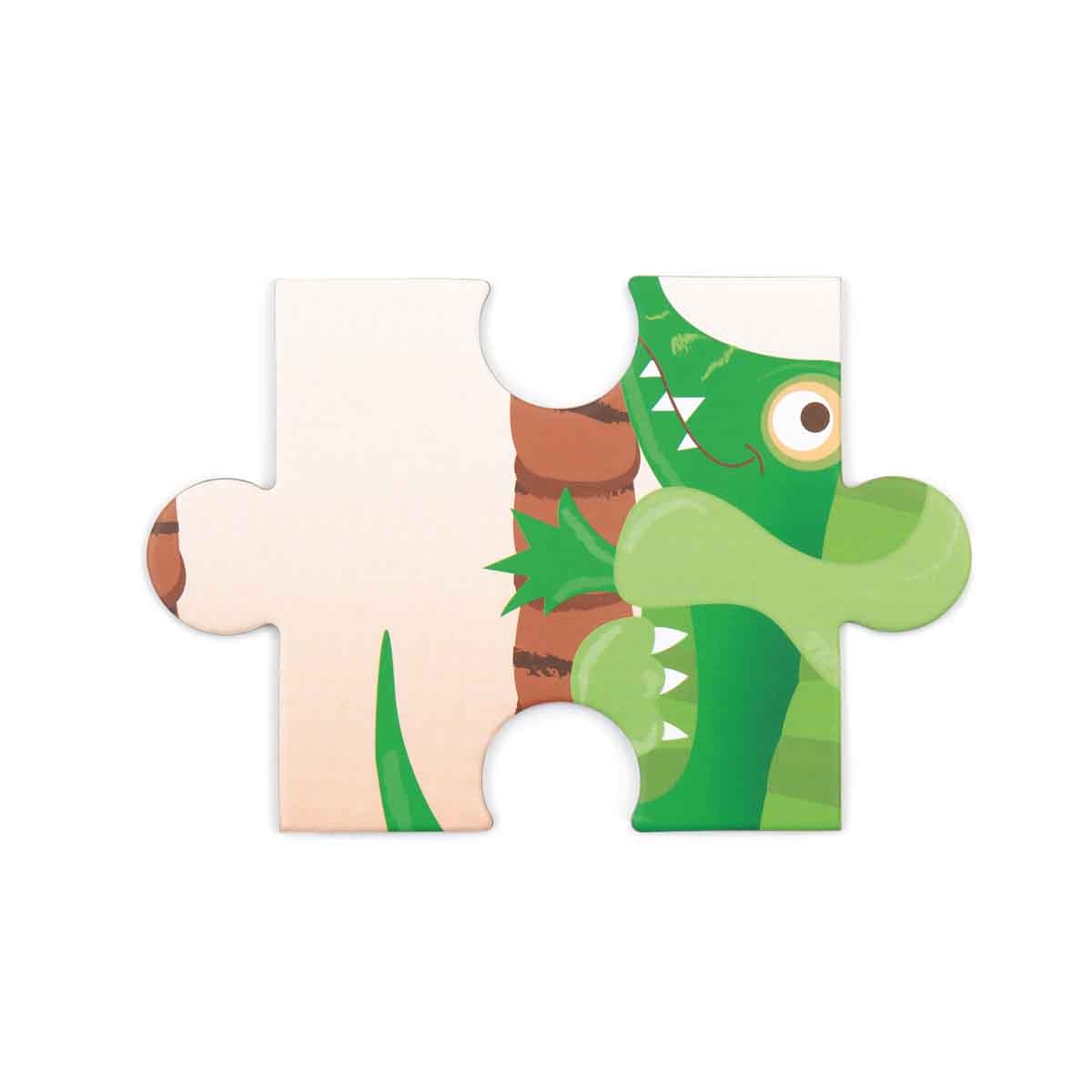 Scratch Europe 36-Pieces Crocodile Contour Puzzle Unisex, 3-4 Years