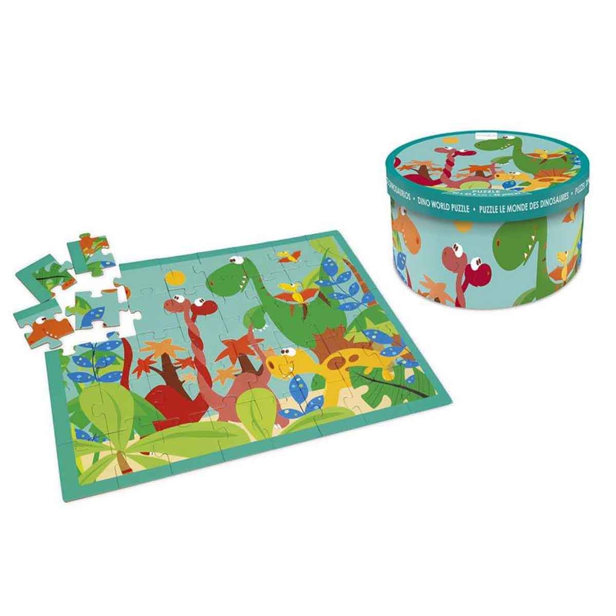 Scratch Europe 40-Pieces Dino World Puzzle Unisex, 3-4 Years