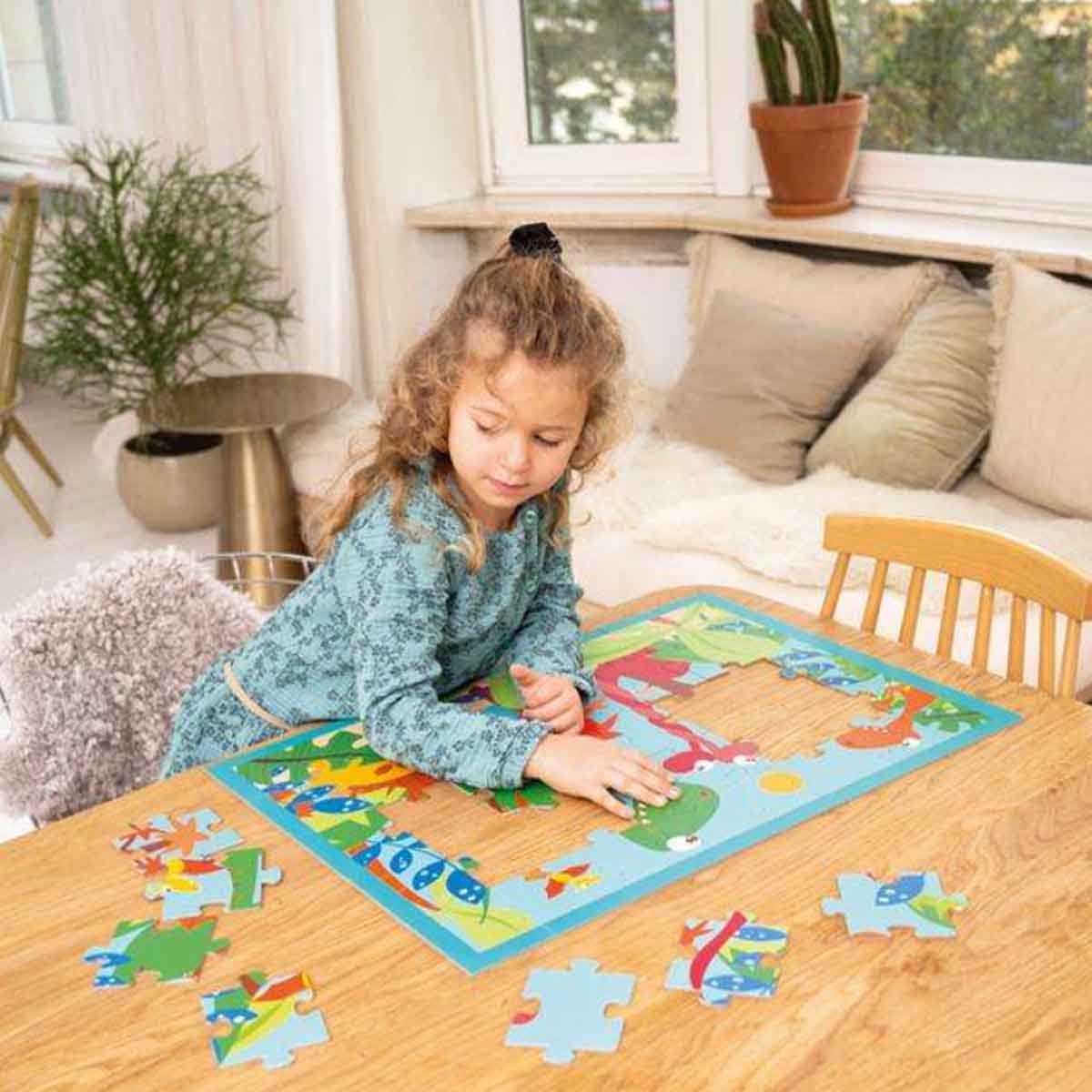 Scratch Europe 40-Pieces Dino World Puzzle Unisex, 3-4 Years