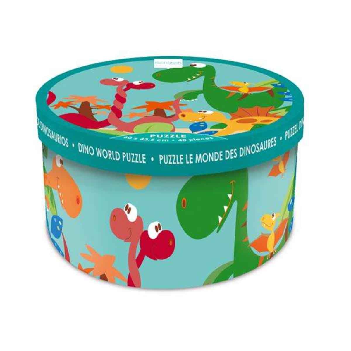 Scratch Europe 40-Pieces Dino World Puzzle Unisex, 3-4 Years