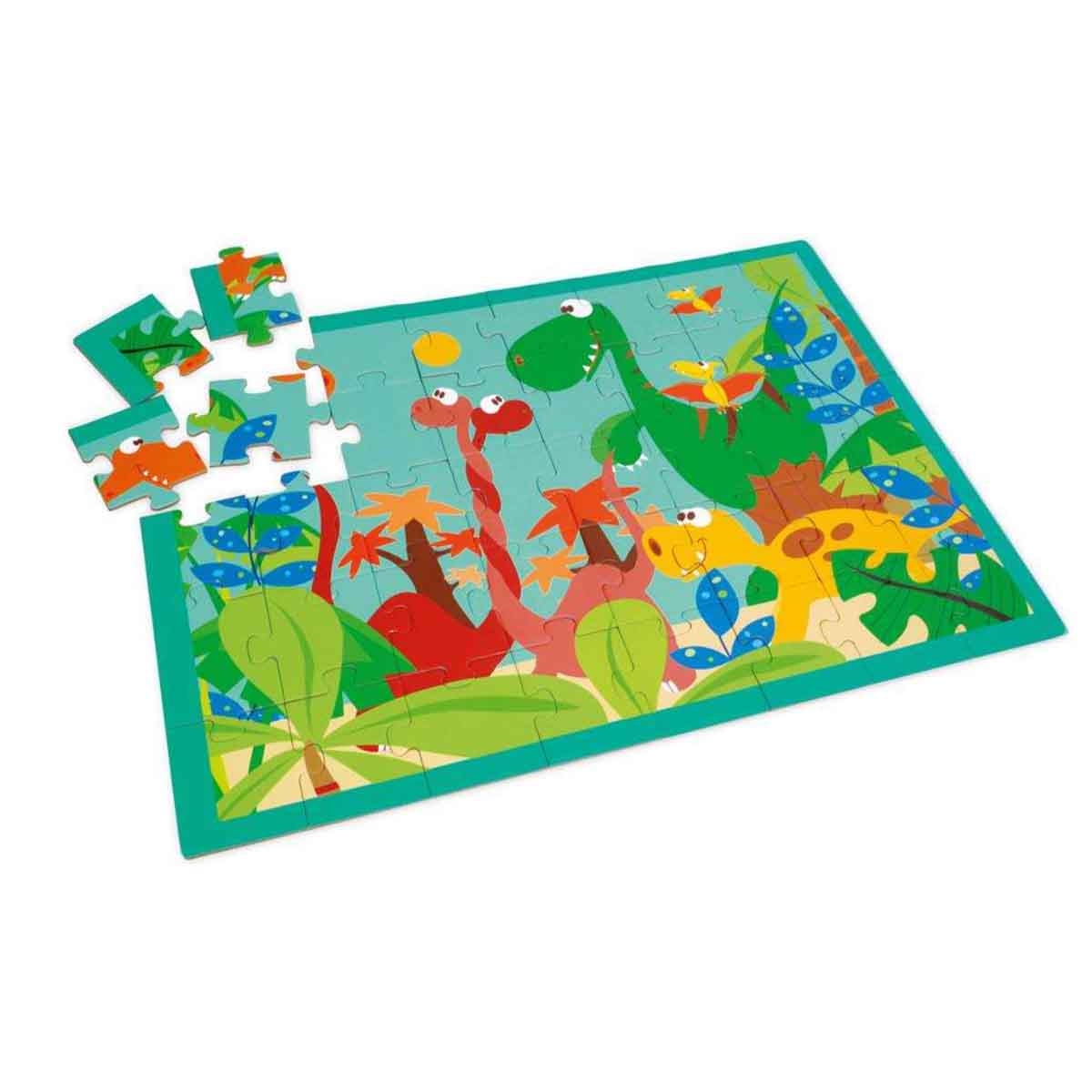 Scratch Europe 40-Pieces Dino World Puzzle Unisex, 3-4 Years