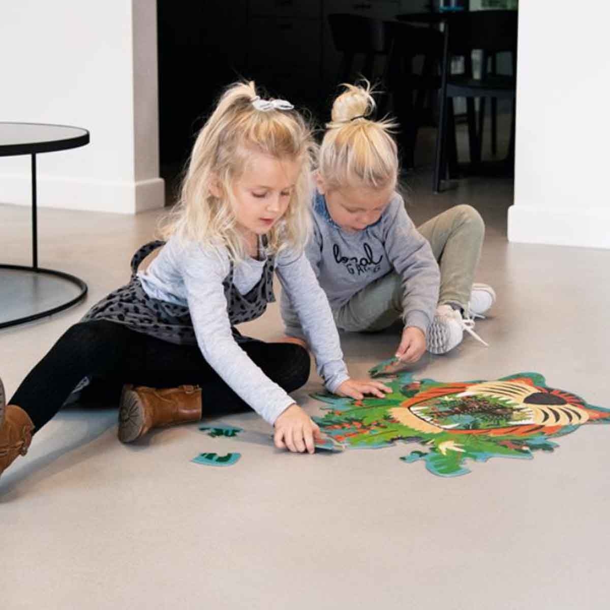 Scratch Europe 58-Pieces Tiger Contour Puzzle Unisex, 3-4 Years