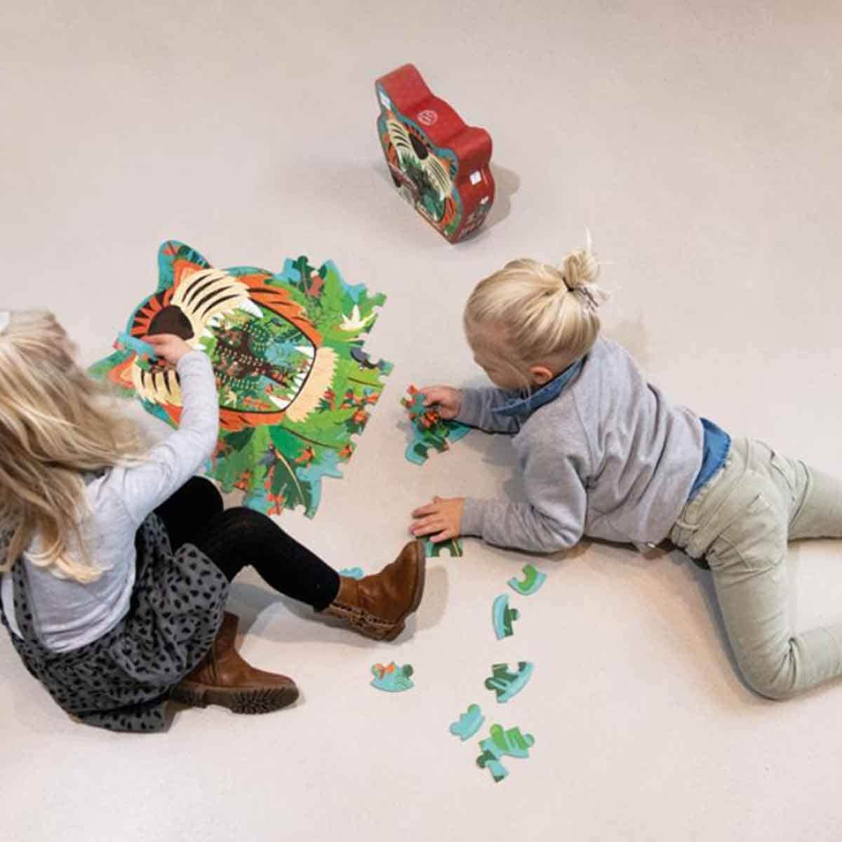 Scratch Europe 58-Pieces Tiger Contour Puzzle Unisex, 3-4 Years