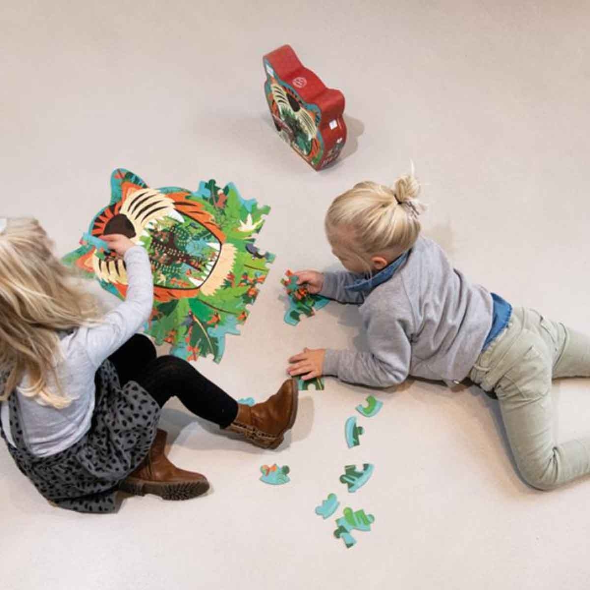 Scratch Europe 58-Pieces Tiger Contour Puzzle Unisex, 3-4 Years