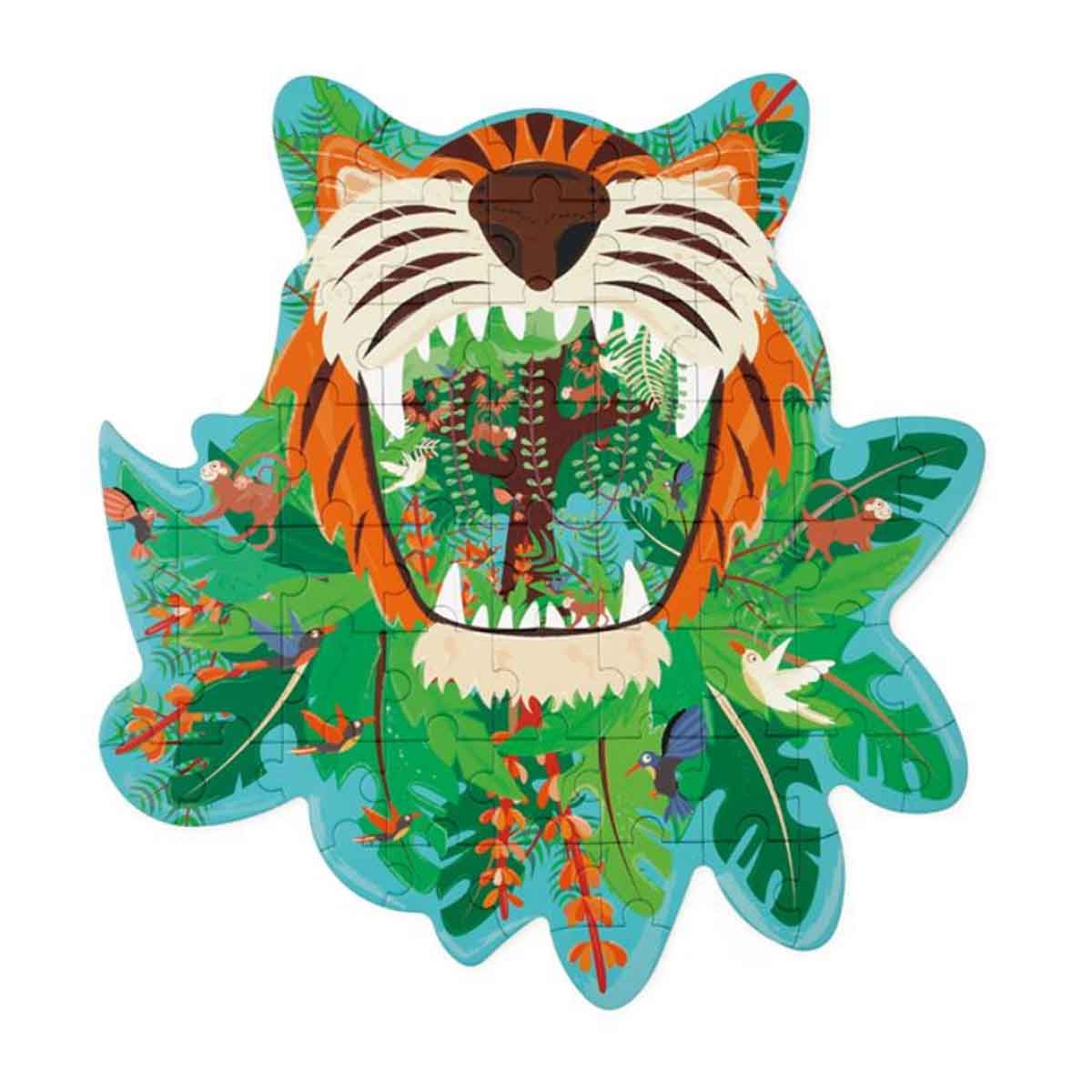 Scratch Europe 58-Pieces Tiger Contour Puzzle Unisex, 3-4 Years