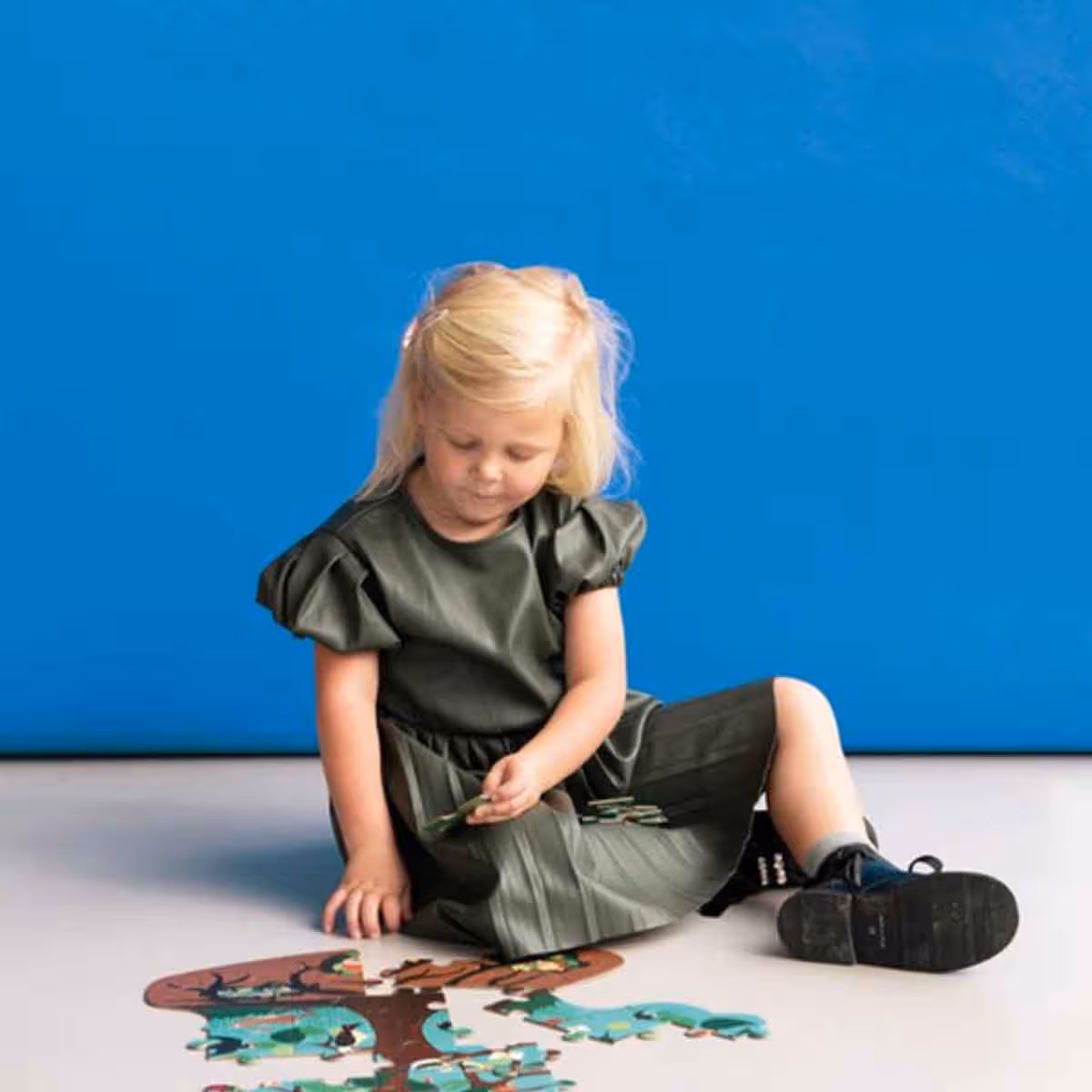 Scratch Europe 59-Pieces Bird Tree Contour Puzzle Unisex, 3-4 Years